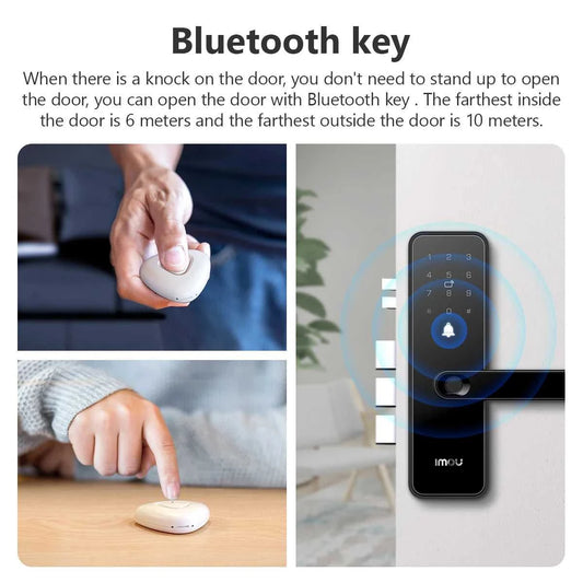 IMOU Networked Digital WIFI K1S-G-W-EN Electronic Biometric Fingerprint Door Lock Ultra-Low Power Smart Home Security Protection Bluetooth Key