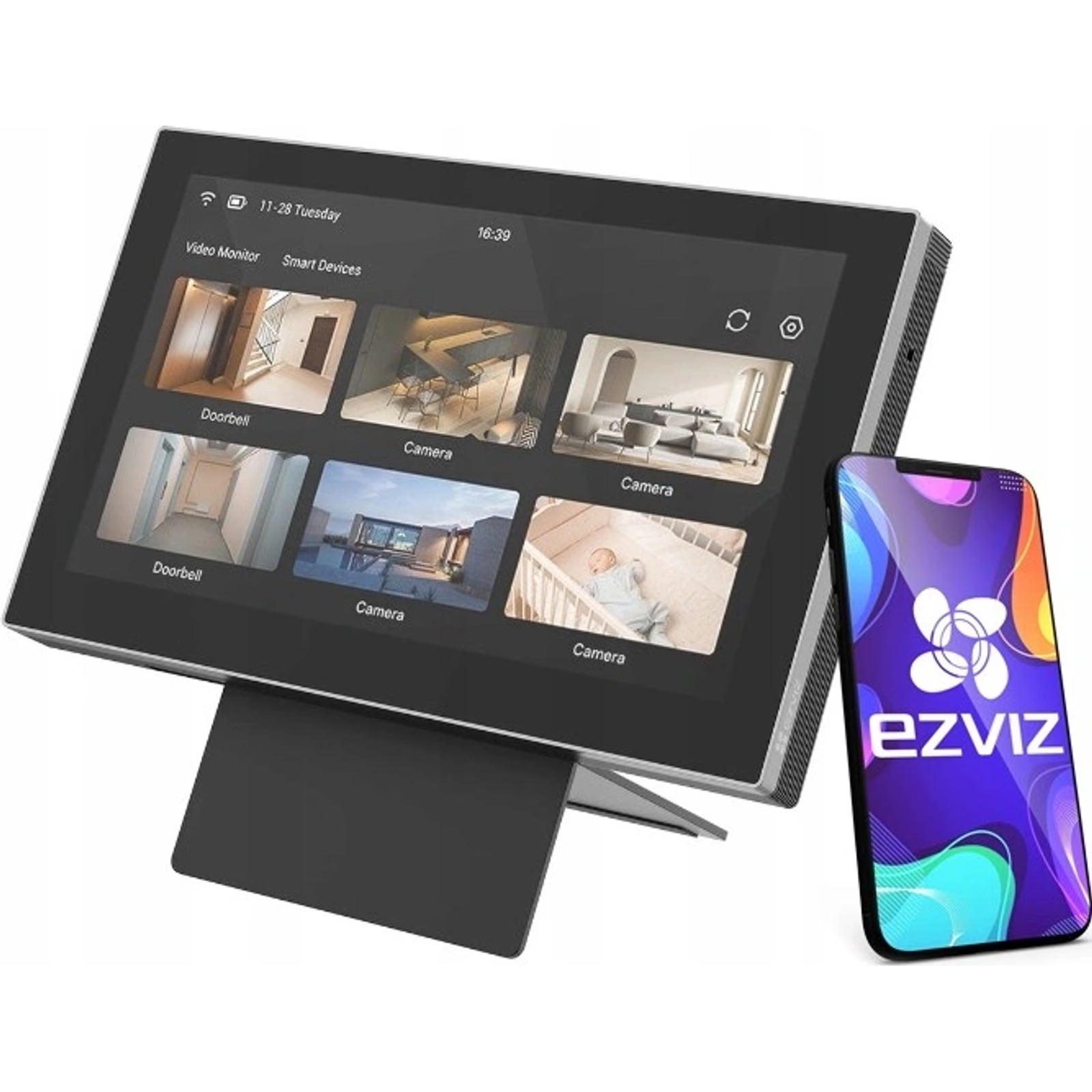 EZVIZ SD7 Smart 7-Inch IPS Touch Home Monitoring Screen