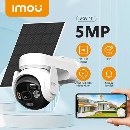 IMOU B7ED5M0TEAEU/FSP14 4G+WIFI 5MP ROTATING SOLAR CAMERA AOV PT 5MP