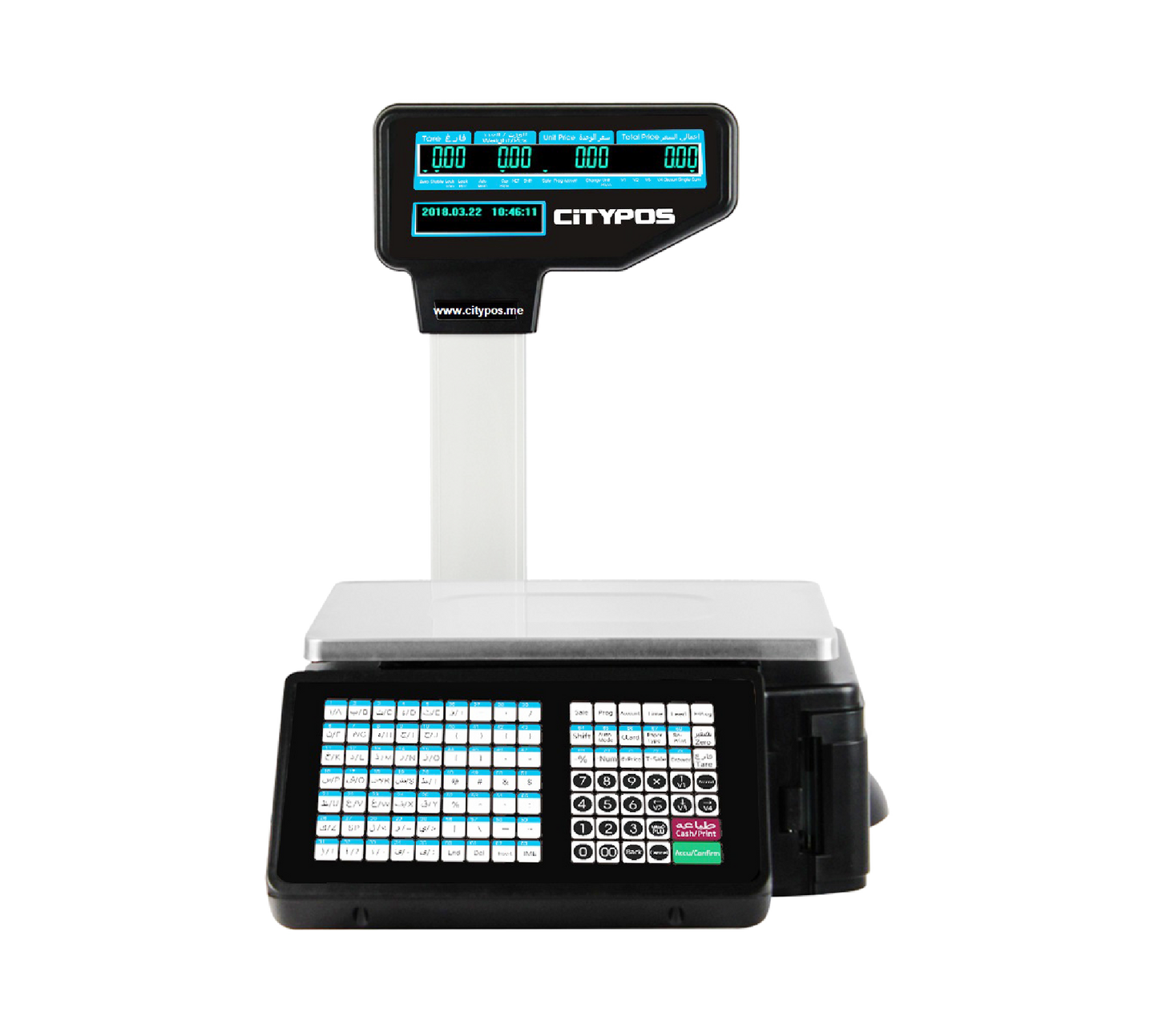 Citypos CP-LWS201-BLA 30KG BARCODE LABEL SCALE-BLA