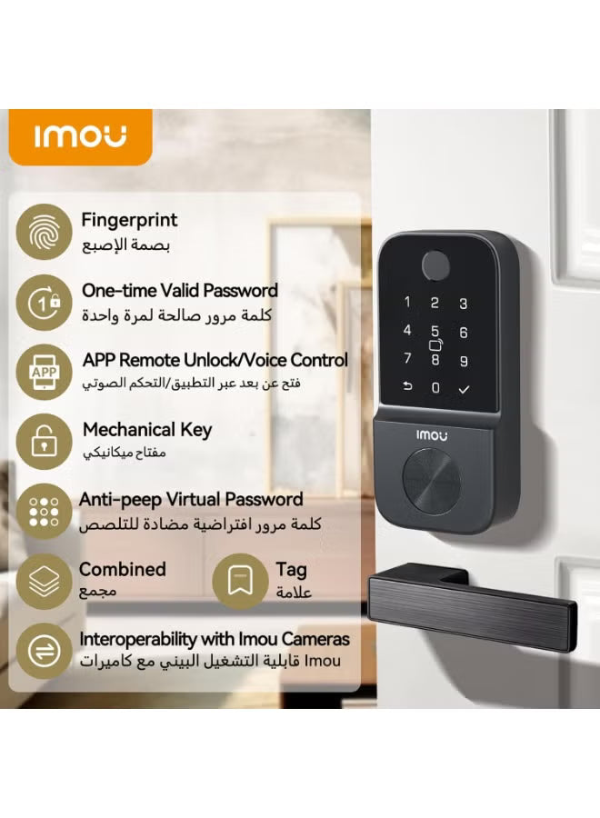 Imou Cubo1 Smart Door Lock, Fingerprint Smart Lock