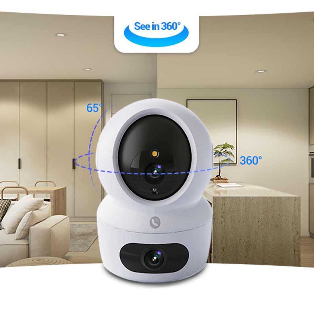 EZVIZ CS-H7C-R100-8G44WF Dual Lens Wi-Fi Pan & Tilt Indoor Security Camera 2K+ 4MP+4MP 2.8-6mm (Mic) (Full Color)
