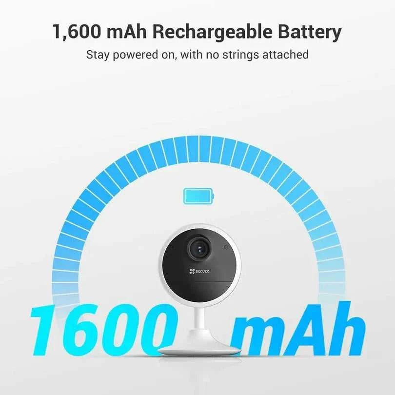 EZVIZ CB1 1080p Indoor Battery Camera with Human Detection, 2-Way Talk, Magnetic Base, IR Night Vision, Up to 40-Day Battery Life
