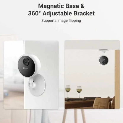EZVIZ CB1 1080p Indoor Battery Camera with Human Detection, 2-Way Talk, Magnetic Base, IR Night Vision, Up to 40-Day Battery Life