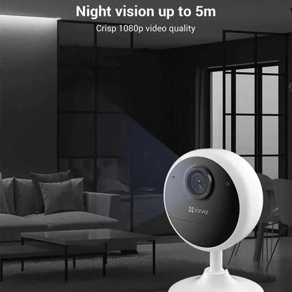 EZVIZ CB1 1080p Indoor Battery Camera with Human Detection, 2-Way Talk, Magnetic Base, IR Night Vision, Up to 40-Day Battery Life