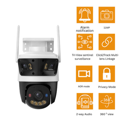 IMOU IPC-S7UP-11M0WED Cruiser 11MP Triple-Lens Outdoor PT Camera