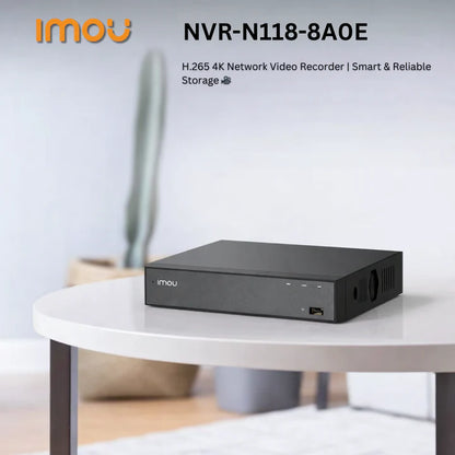 Imou NVR-N118-8A0E-IMOU - NVR recorder for IMOU cameras, LAN cable, 18CH video…