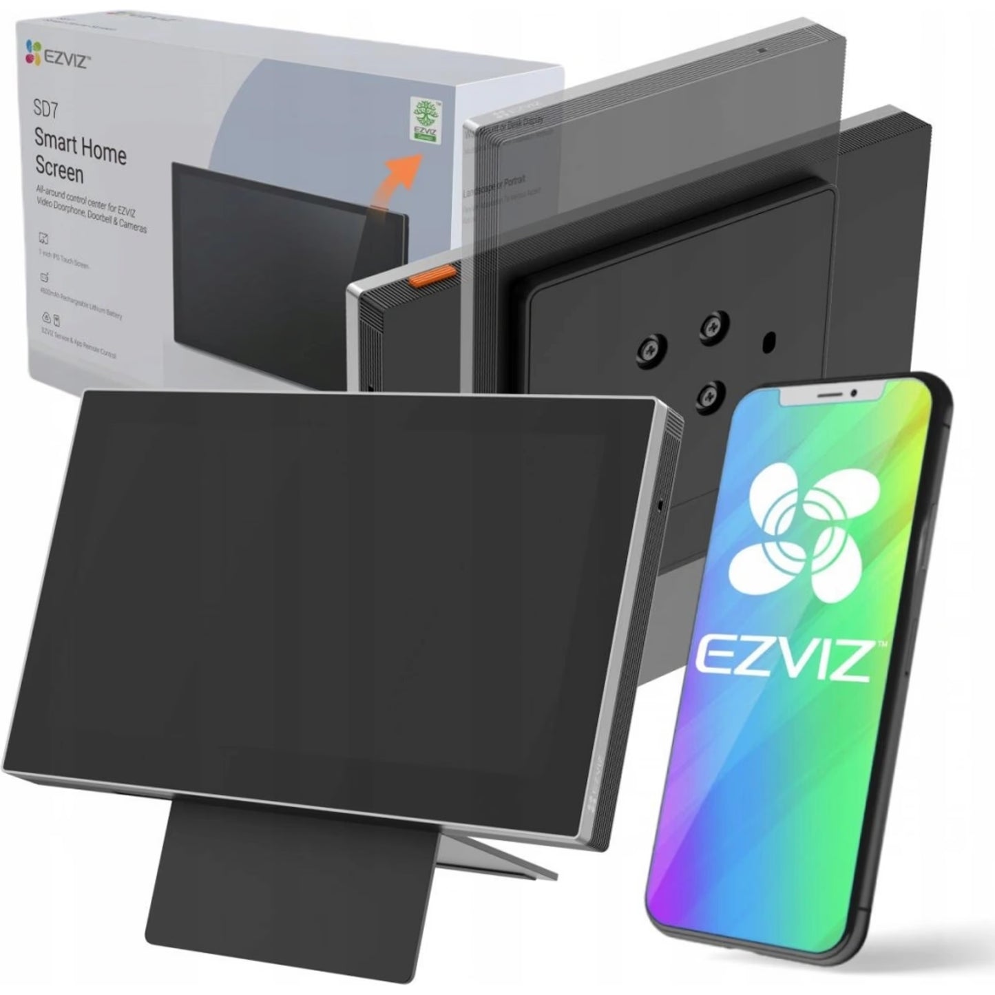 EZVIZ SD7 Smart 7-Inch IPS Touch Home Monitoring Screen