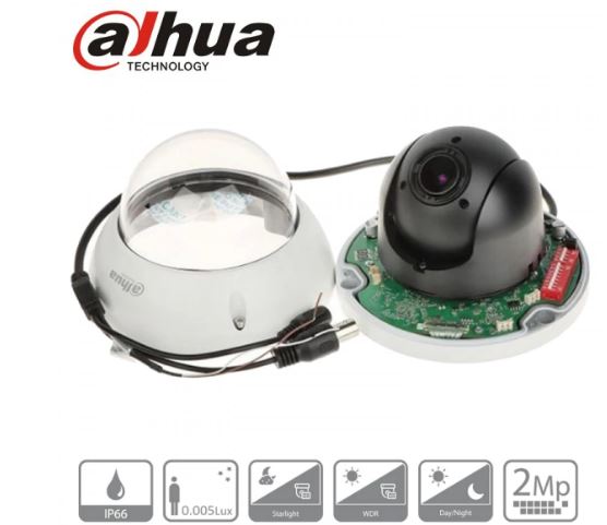 Dahua DH-SD22204I-GC 2MP 4x PTZ HDCVI Camera, WDR, 3D DNR, IP66,  Vandal-proof